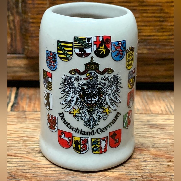 Vintage Miniature Ceramic Germany Deutschland Beer Stein Shot Glass - Picture 12 of 16